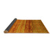 Sideview of Abstract Yellow Modern Rug, abs3728yw