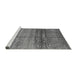 Sideview of Machine Washable Abstract Gray Modern Rug, wshabs3728gry