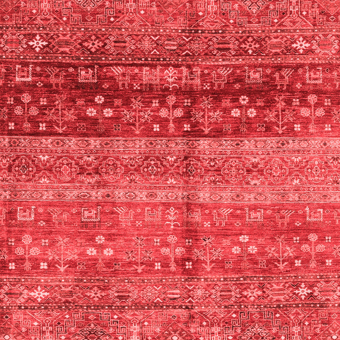 Machine Washable Abstract Red Modern Rug, wshabs3728red
