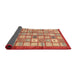 Sideview of Abstract Red Modern Rug, abs3729