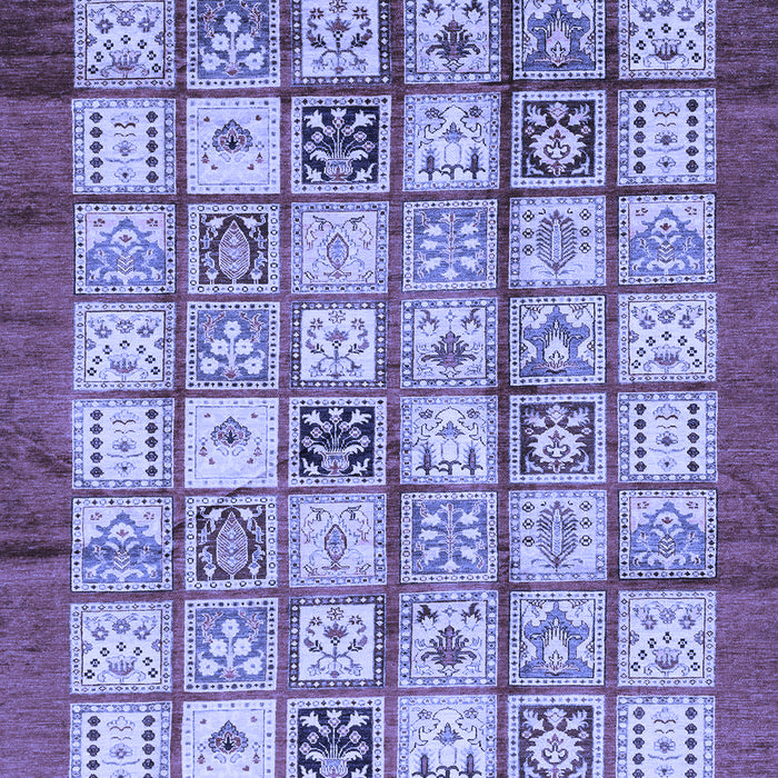 Machine Washable Abstract Blue Modern Rug, wshabs3729blu