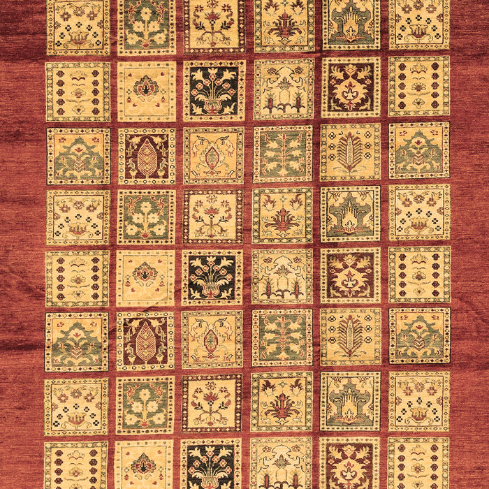 Abstract Brown Modern Rug, abs3729brn