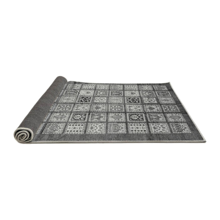 Sideview of Abstract Gray Modern Rug, abs3729gry