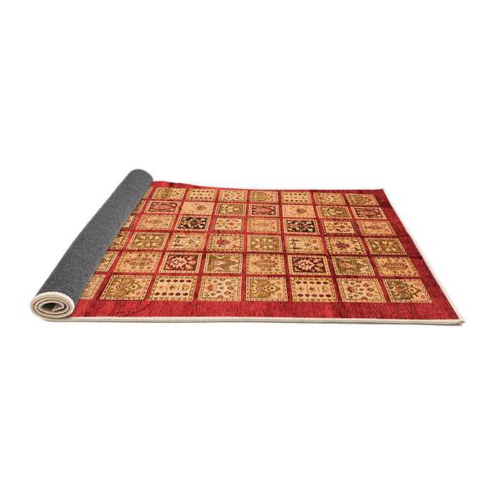 Sideview of Abstract Orange Modern Rug, abs3729org