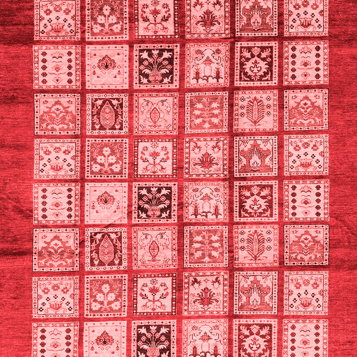 Abstract Red Modern Area Rugs