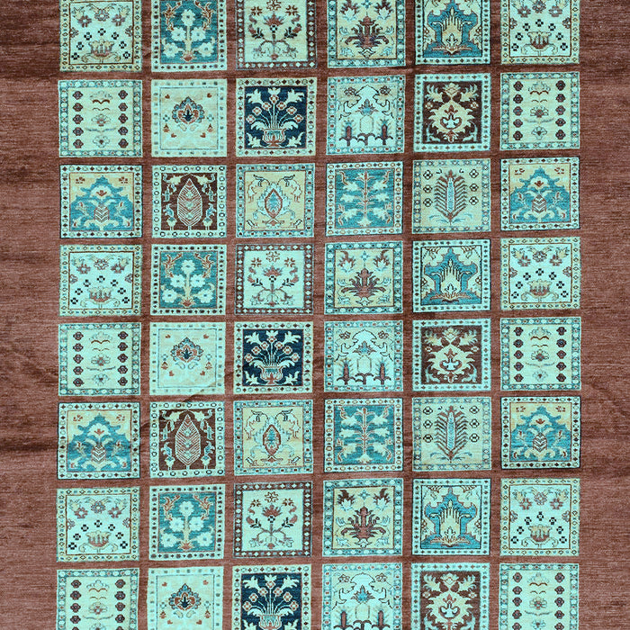 Abstract Light Blue Modern Rug, abs3729lblu