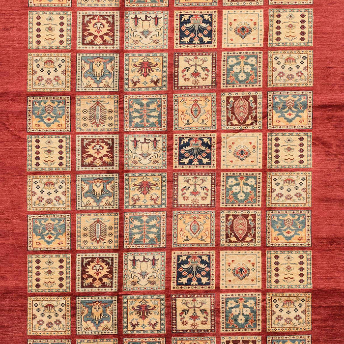 Abstract Red Modern Rug, abs3729