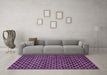 Machine Washable Abstract Purple Modern Area Rugs in a Living Room, wshabs372pur