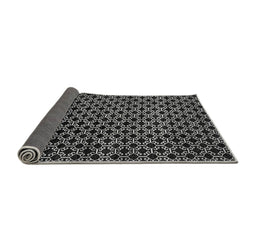 Sideview of Abstract Gray Modern Rug, abs372gry