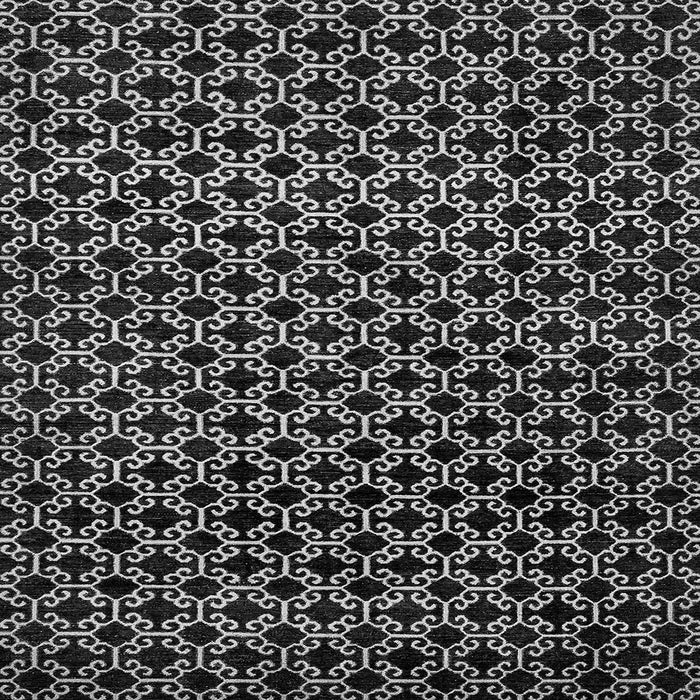 Square Abstract Gray Modern Rug, abs372gry