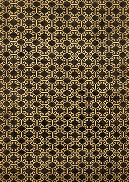 Abstract Brown Modern Rug, abs372brn