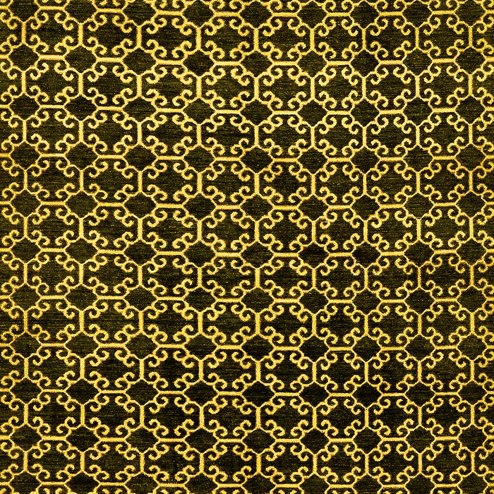 Abstract Yellow Modern Rug, abs372yw