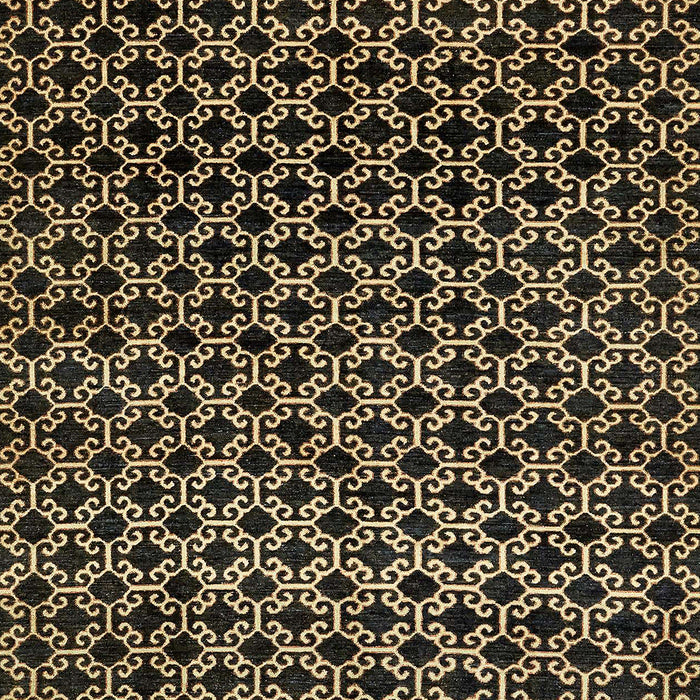 Machine Washable Abstract Brass Green Rug, wshabs372