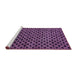 Sideview of Machine Washable Abstract Purple Modern Area Rugs, wshabs372pur