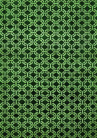 Abstract Green Modern Rug, abs372grn