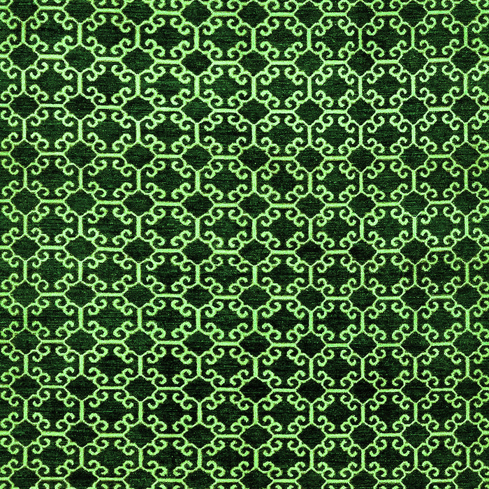 Machine Washable Abstract Green Modern Area Rugs, wshabs372grn