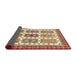 Sideview of Abstract Fire Brick Red Modern Rug, abs373