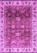 Machine Washable Abstract Purple Modern Area Rugs, wshabs3730pur