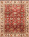 Abstract Red Modern Rug, abs3730