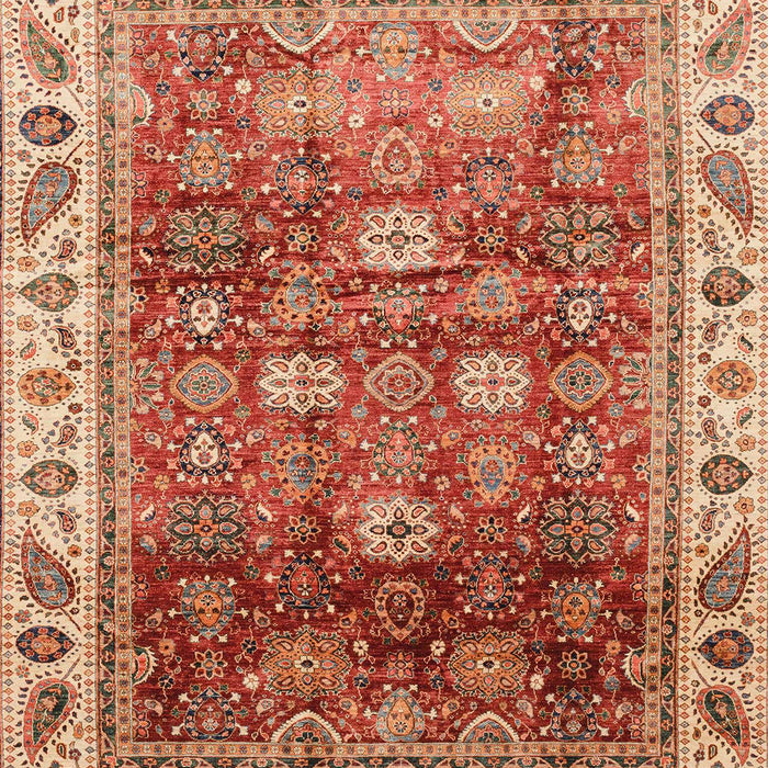 Abstract Red Modern Rug, abs3730