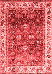 Abstract Red Modern Rug, abs3730red