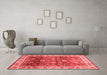 Modern Red Washable Rugs