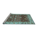 Sideview of Machine Washable Abstract Light Blue Modern Rug, wshabs3730lblu