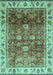 Machine Washable Abstract Turquoise Modern Area Rugs, wshabs3730turq