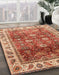 Machine Washable Abstract Red Rug in a Family Room, wshabs3730