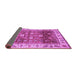 Sideview of Abstract Purple Modern Rug, abs3730pur