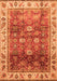 Machine Washable Abstract Orange Modern Area Rugs, wshabs3730org