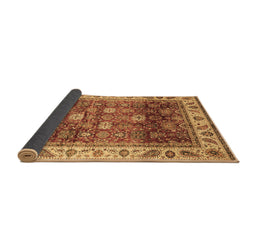 Sideview of Abstract Brown Modern Rug, abs3730brn