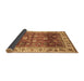 Sideview of Abstract Brown Modern Rug, abs3730brn