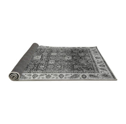 Sideview of Abstract Gray Modern Rug, abs3730gry