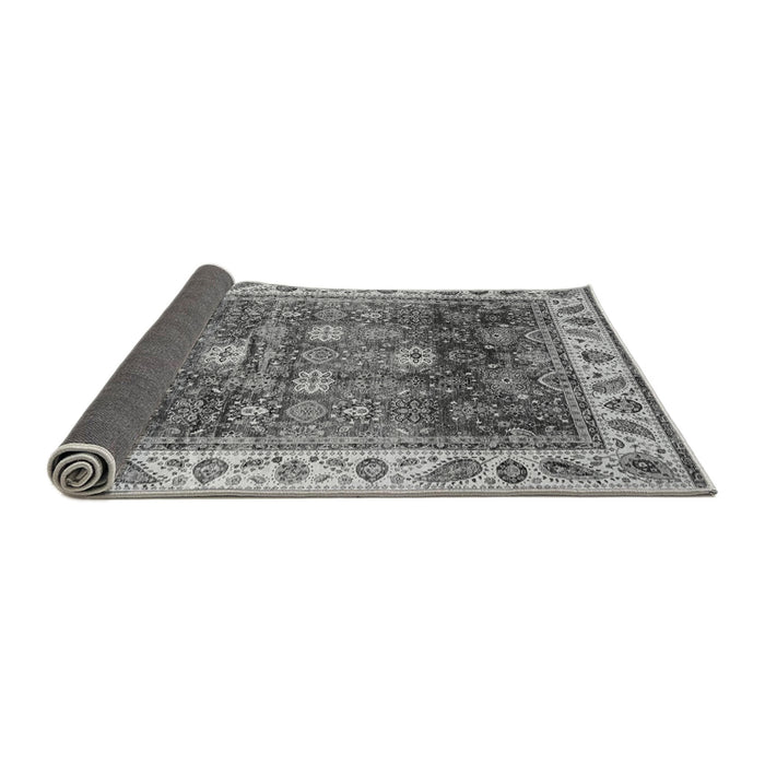 Sideview of Abstract Gray Modern Rug, abs3730gry