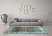 Machine Washable Abstract Light Blue Modern Rug in a Living Room, wshabs3730lblu