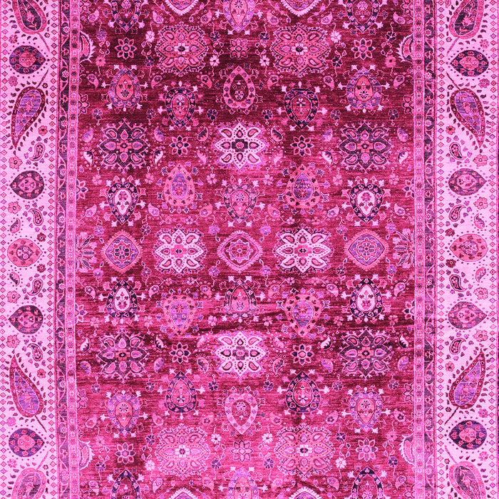 Machine Washable Abstract Pink Modern Rug, wshabs3730pnk