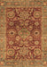 Machine Washable Abstract Brown Modern Rug, wshabs3731brn