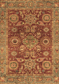 Abstract Brown Modern Rug, abs3731brn