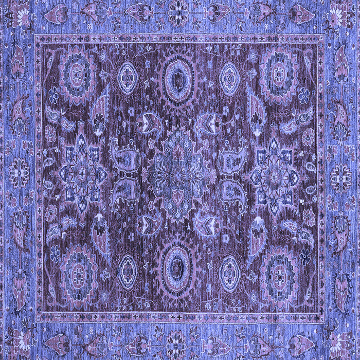 Square Machine Washable Abstract Blue Modern Rug, wshabs3731blu