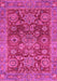 Machine Washable Abstract Pink Modern Rug, wshabs3731pnk