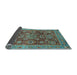 Sideview of Abstract Light Blue Modern Rug, abs3731lblu