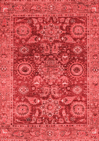 Abstract Red Modern Rug, abs3731red