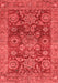 Abstract Red Modern Area Rugs