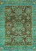 Abstract Turquoise Modern Rug, abs3731turq