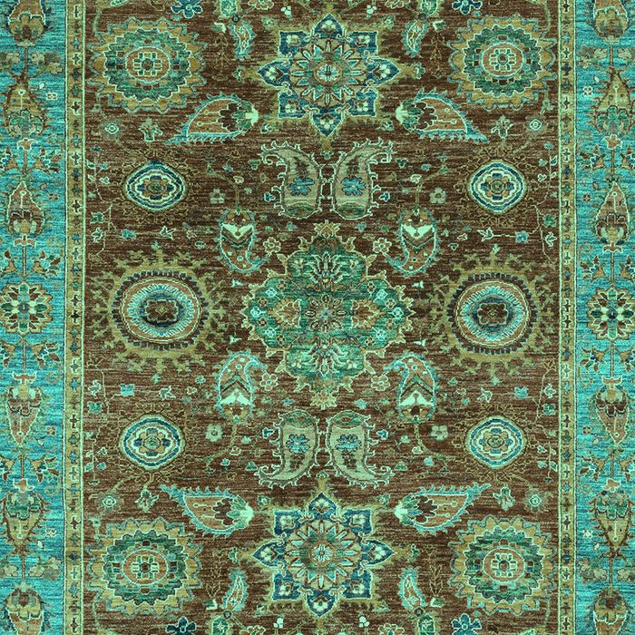 Abstract Turquoise Modern Rug, abs3731turq