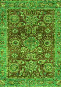 Abstract Green Modern Rug, abs3731grn