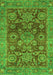 Abstract Green Modern Rug, abs3731grn