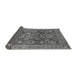 Sideview of Abstract Gray Modern Rug, abs3731gry