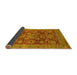 Sideview of Abstract Yellow Modern Rug, abs3731yw